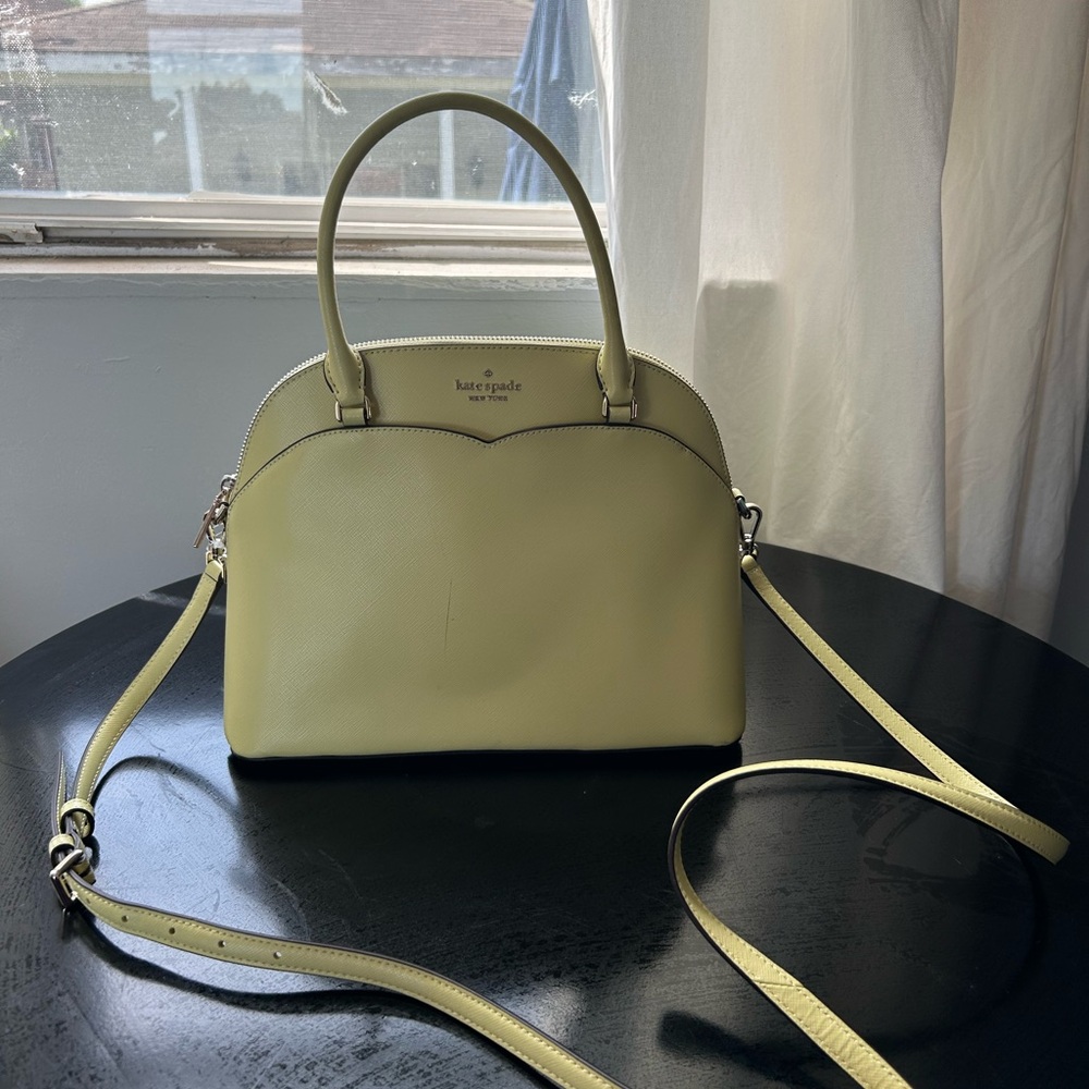 Kate Spade Green Satchel with Structured Design
